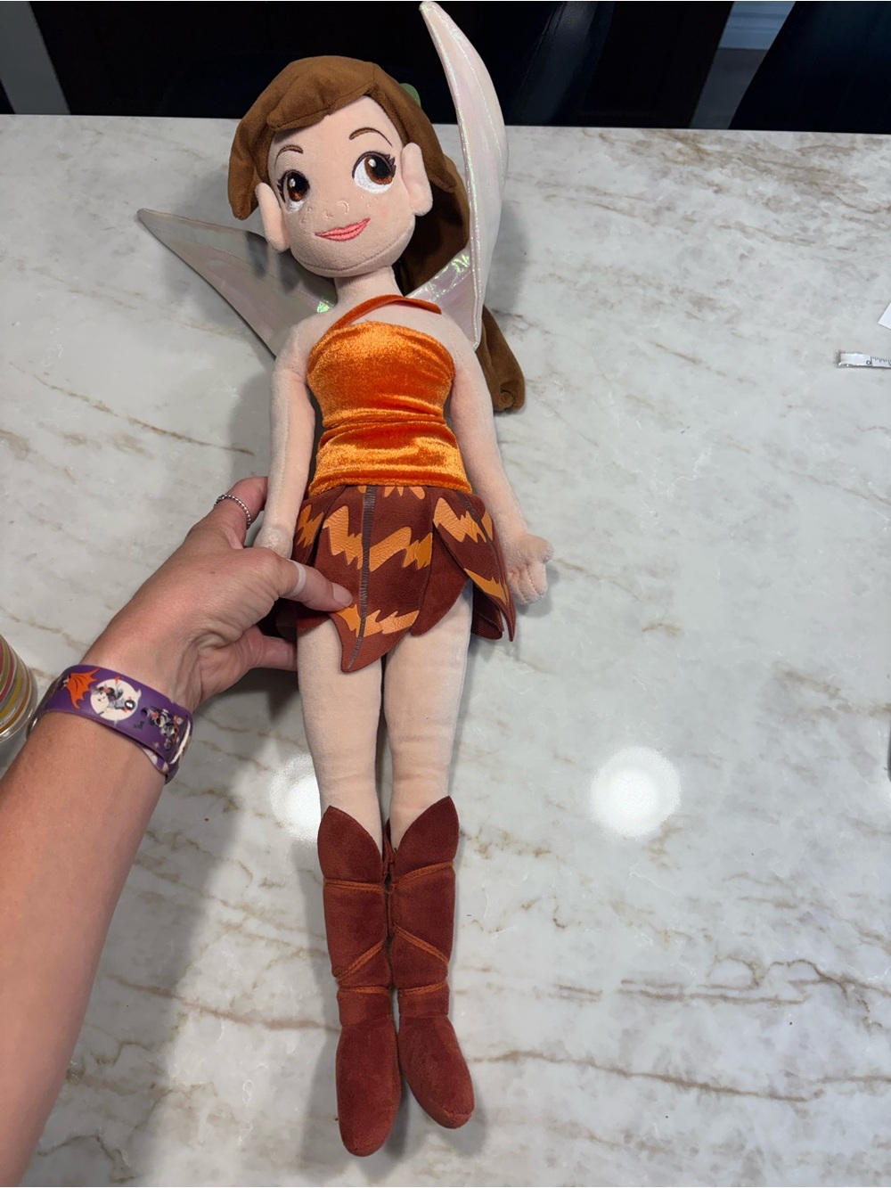 Disney Store Fairies Fawn Tinker Bell Legend of the Neverbeast Plush Doll 21"